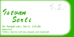 istvan serli business card