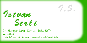 istvan serli business card